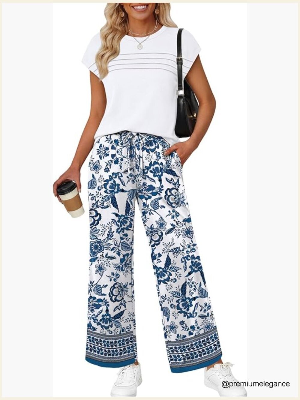 Two Piece Set Matching Set Summer Outfits Wide Leg Pants Travel Airport
